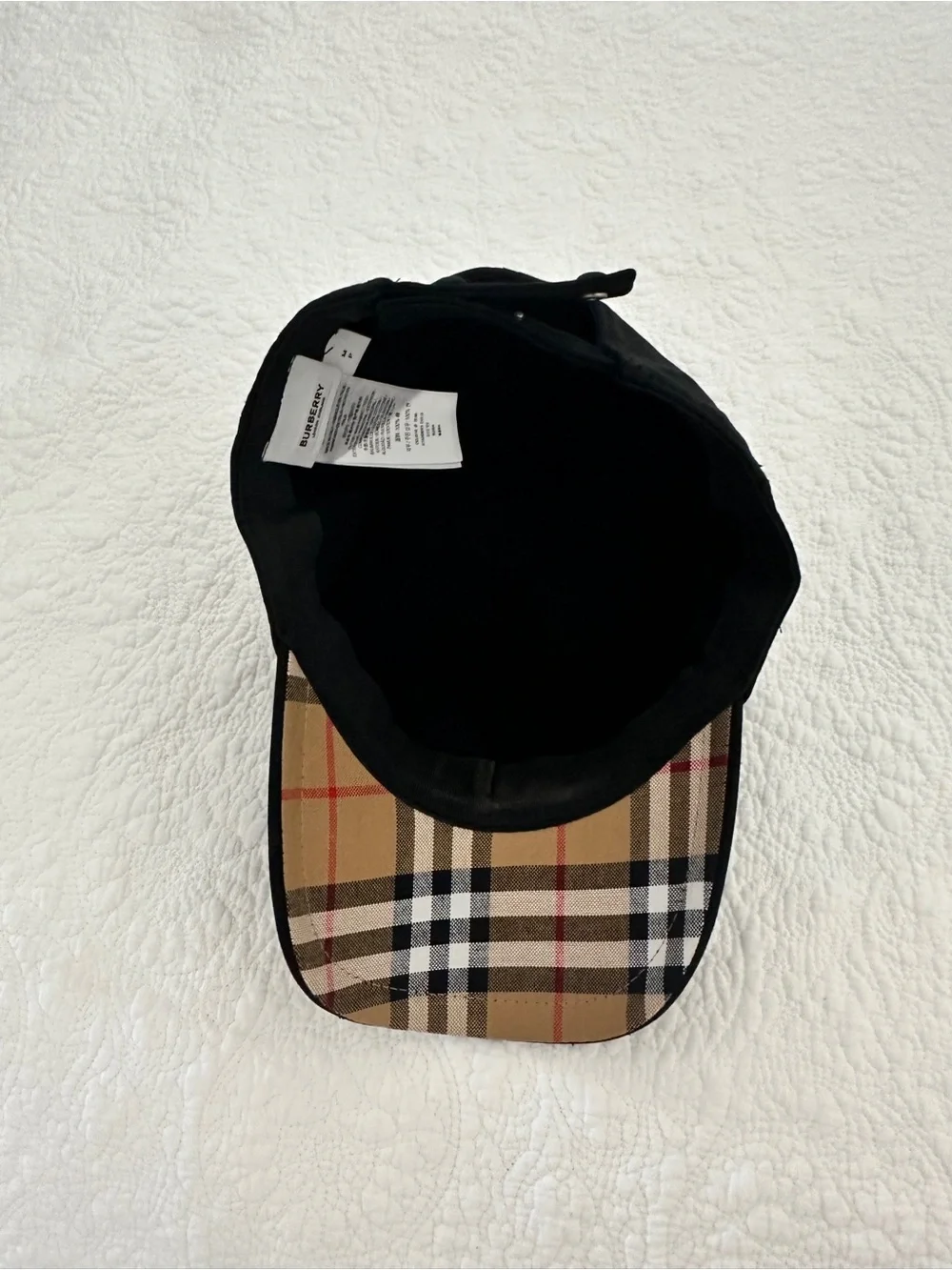 Burberry TB Logo Cap Black & White - Picture 9 of 16